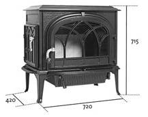 Jotul F 500 CB - nákres